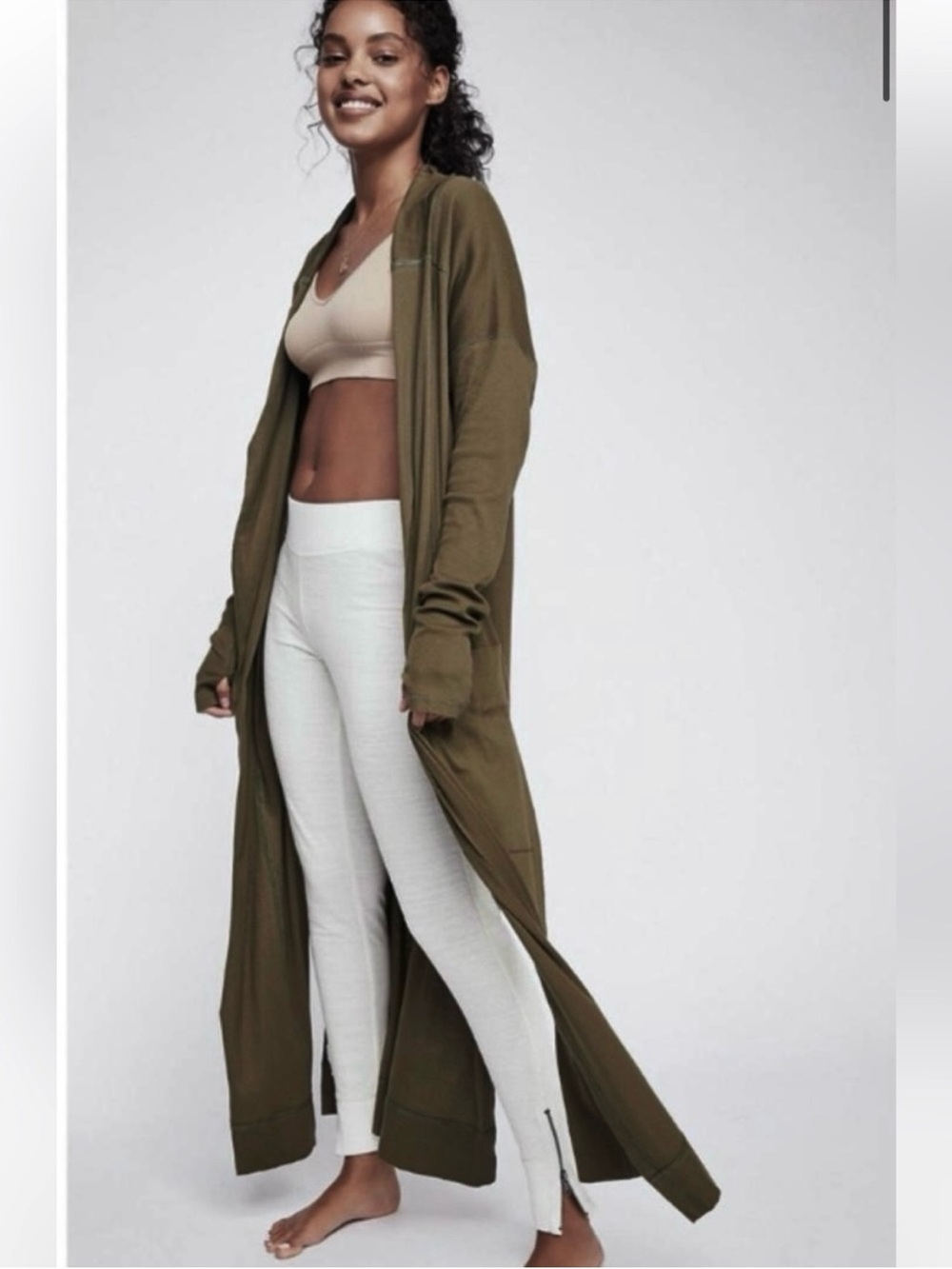 Free People Hangout Maxi Duster Cardigan